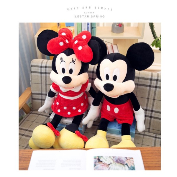 1 paket Minnie Mouse Plyschleksak Docka Kudde Barnfödelsedagspresent Musse Pigg (60cm) CDQ