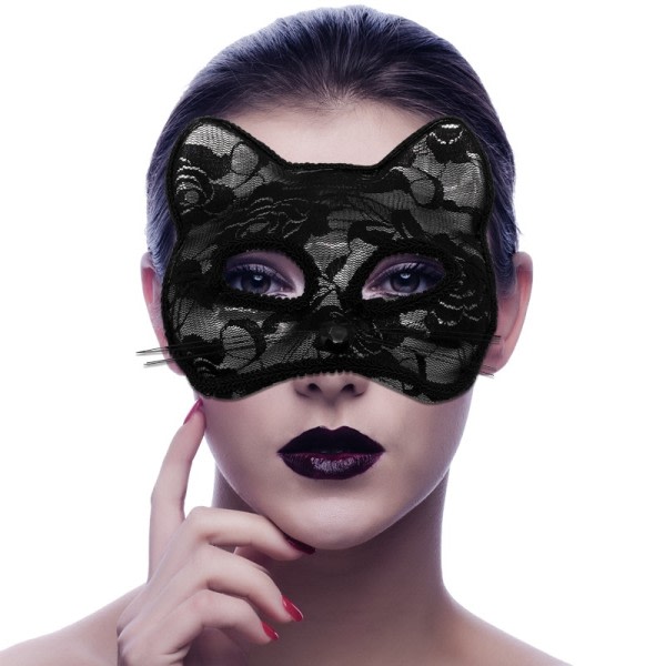 Halloween Cosplay Räv Mask Spets Sexig Ögonmask Djur Mask Halv Ansikte Erotiski Spets Katt Mask zdq