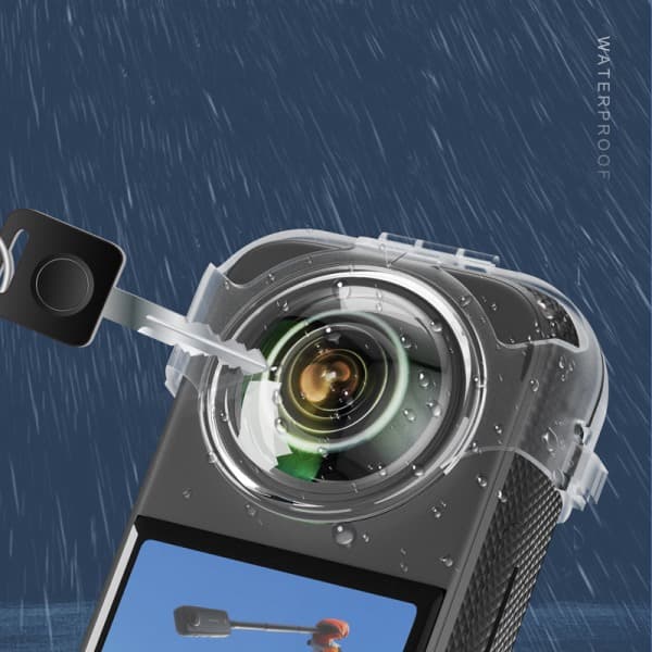 CDQ PC-linsbeskyttelse til Insta 360 X3 panorama kamera Transparent TransparentCDQ