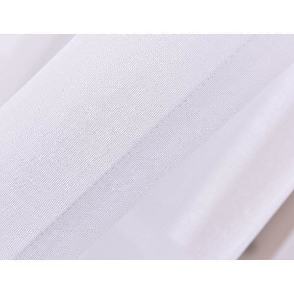 Skira Gardiner Vita 【B54*L84in】137cm*213cm, Stång ärmar Gaze Gardiner för vardagsrum, sovrum, fönsterbehandlingar, 2-delat set
