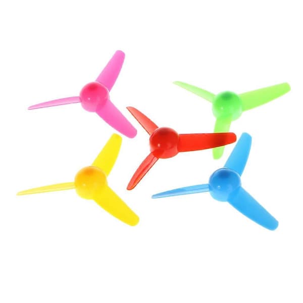1 stk. Vindkraft Legetøj Tre Blade Plastik Propel Tilbehør Skaftdiameter 2mm_tfrf