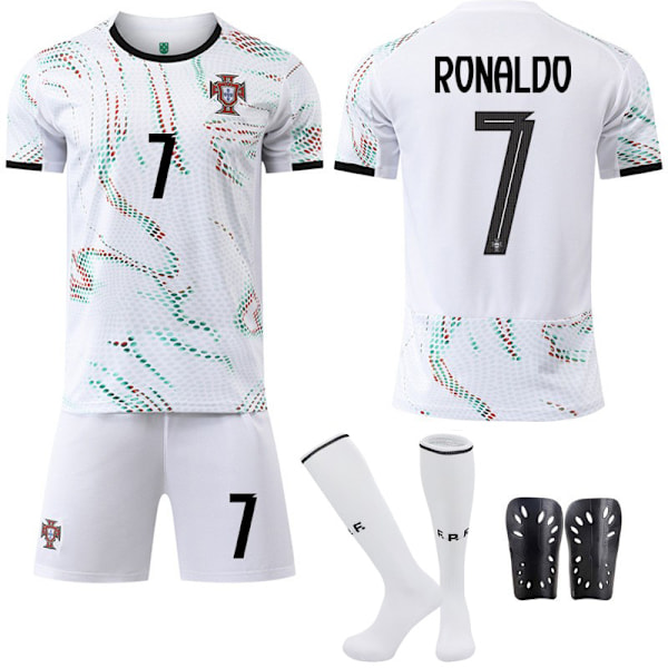25-26 Portugal Fodboldkit #7 Ronaldo Træningstrøje Number7 Udebane Number7 Away M