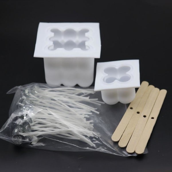 Lysforme stearinlys DIY silikoneform lysfremstilling lysvæge små Rubiks kube pakke små rubiks kub pack