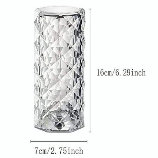 LED Crystal RGB Table Lamp Night Light Touch Atmosphere Bedside Lamp Bar Diamond Rose