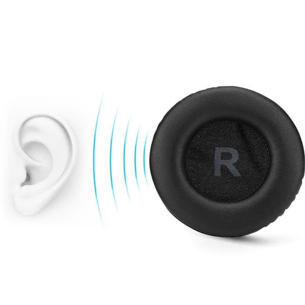 2 stk universelle erstatnings 90MM øreputer myk skumpute headset etui