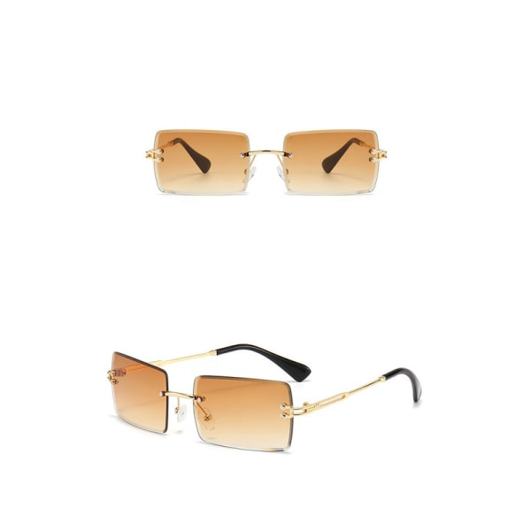 Raml?se damsolglas?gon Rimless Square