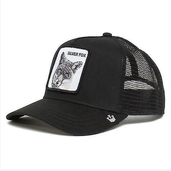 Animal Trucker mesh Goorin Bros Snapback Cap Herr Silver Fox Musta zdq