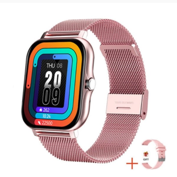 Julegave til kvinder Smartwatch, Opkald/Blodtryk/100+ Sport Smartwatch til kvinder Android iOS Pink