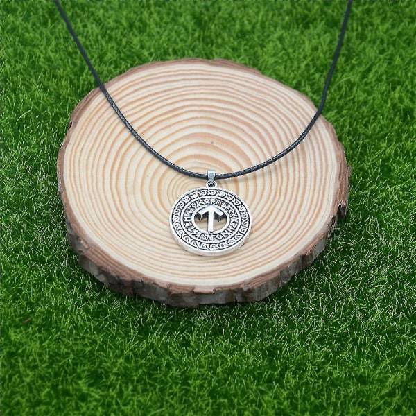 Runisk Tiwaz-rune for sejr Viking Smykker Nordisk Gud Beskyttelse Runer Talisman Amulet Halskæde Mænd Kvinder Hedenske Tilbehør