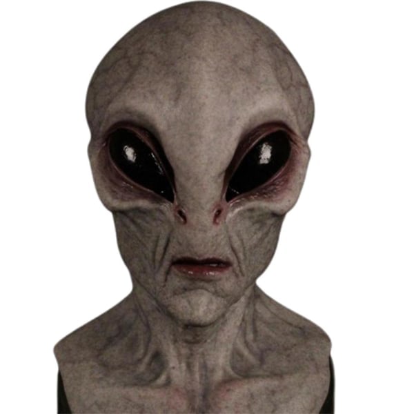Alien-naamio päähine Halloween Cosplay-juhlatarvikkeet Harmaa Gray