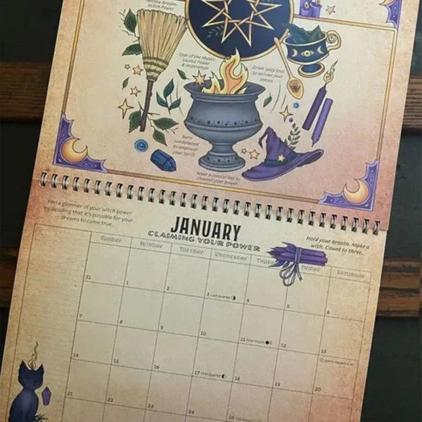 2024-kalender för en magisk skrivbordskalender Magisk dagligen