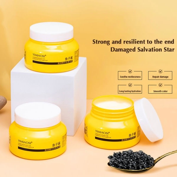 Kaviar hårmaske blød, rasande og reparerende torrt hår 250g/60g gulA 250g