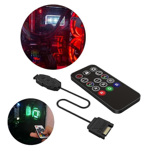 ARGB Controller RGB-controller til PC-computerkabinet LED-slinge 3pin_tfrf