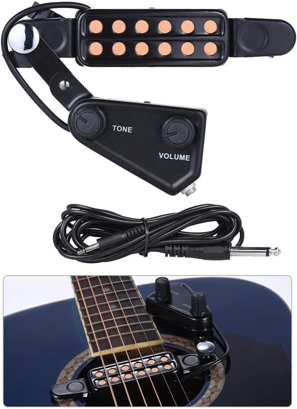 Gitar pickup lydhull - akustisk gitar - tonevolum