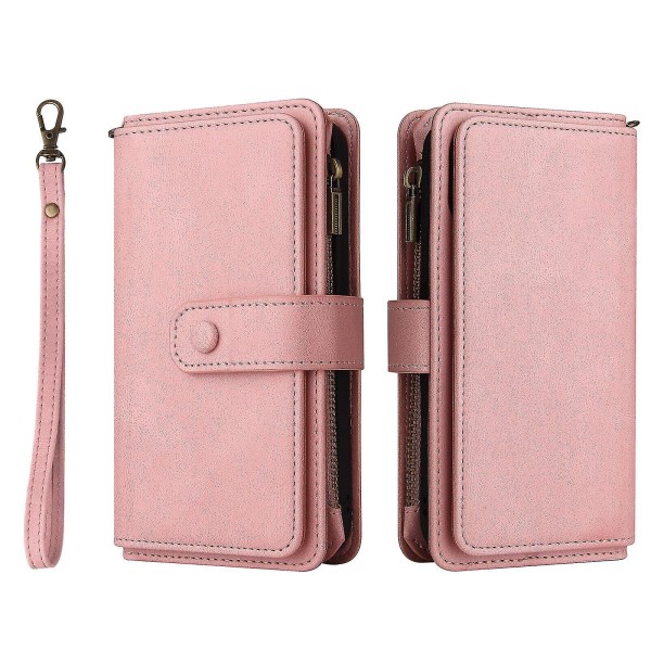 Yhteensopiva Iphonen kanssa 8/7/se 2020 Case Plånbok Flip-korthållare Pu Läder Magnetisk skyddande Flip Cover - Rosa null none