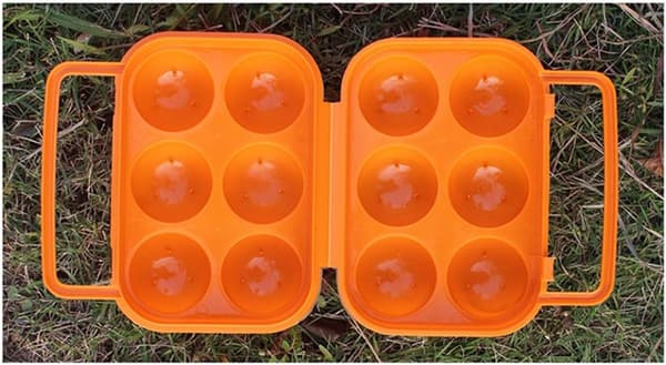 2 stycken - 11 - 7x7cm - utomhusbruk - Äggställ - med - 6 - galler - äggskyddslåda - Trycktålig - Campingförvaring
