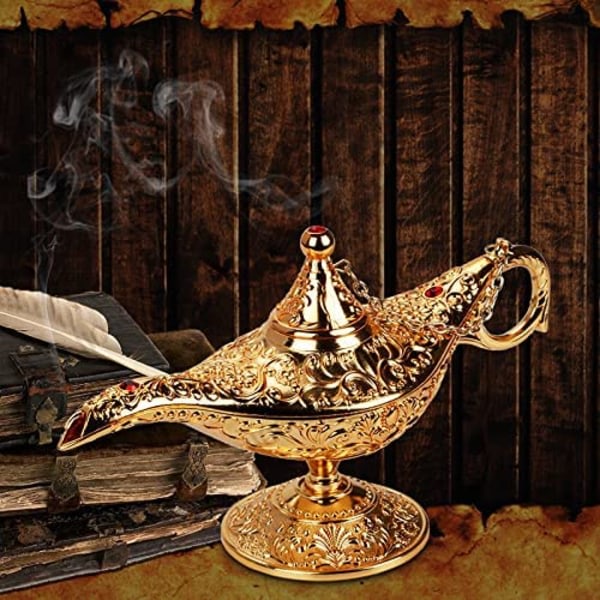 CDQ Aladdin Genie Lamppu, Ancient Legend Lamp Golden