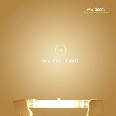 R7S LED-lamper, 78 mm 230 V Ikke dimbar COB LED-halogen