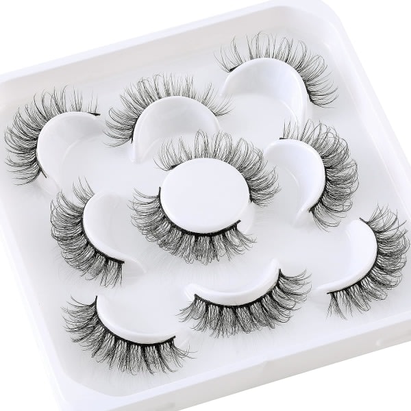 Øyenvipper Russian Strip Lashes Pack Cat Eyelashes Fluffy Mink Lashes