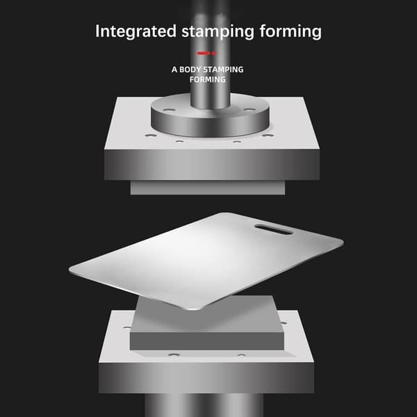 Double-sided stainless steel cutting board - Easy to clean - Suitable for kitchen...