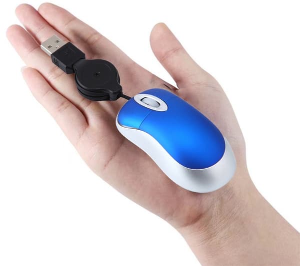 Mini infällbar optisk USB-mus med rullhjul 800DPI Plug and Play för PC Laptop Resa Lila