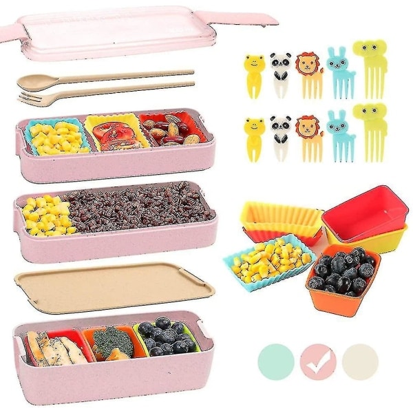 Barneboks med silikon Cupcake-bakningskopper og matvalg for barn, 3-i-1