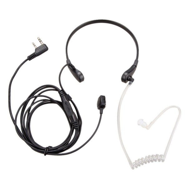 Halsmofon Headset Finger PTT F?r Baofeng UV5R 888s Ra Svart en one size