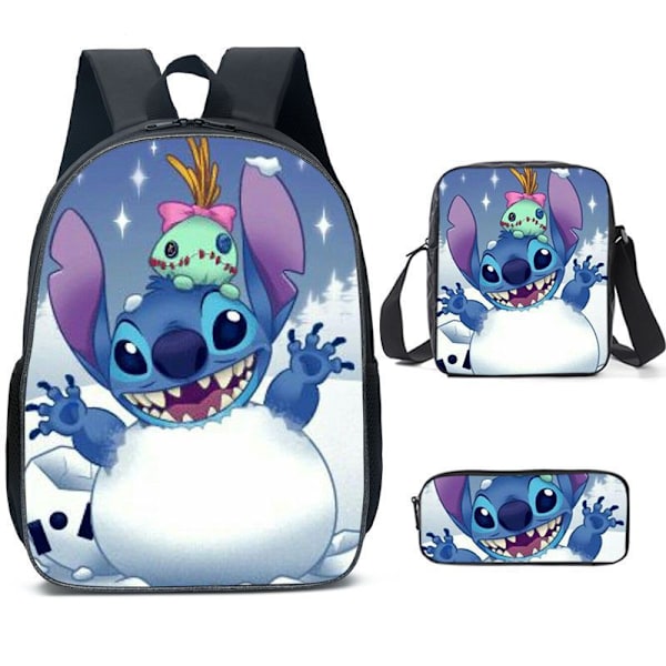 Fashion söt barn Bookbag skolryggsäck för resor för studenter, skolväska för pojkar flickor barn barn Bookbag casual med pennfodral K