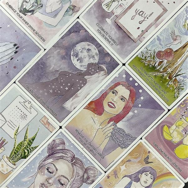 Shine From Inside Oracle Card för spådom av ödet Engelsk Tarotkortlek Brädspel för vuxna med pdf-vägledning Spelkort 78st Tt115 zdq