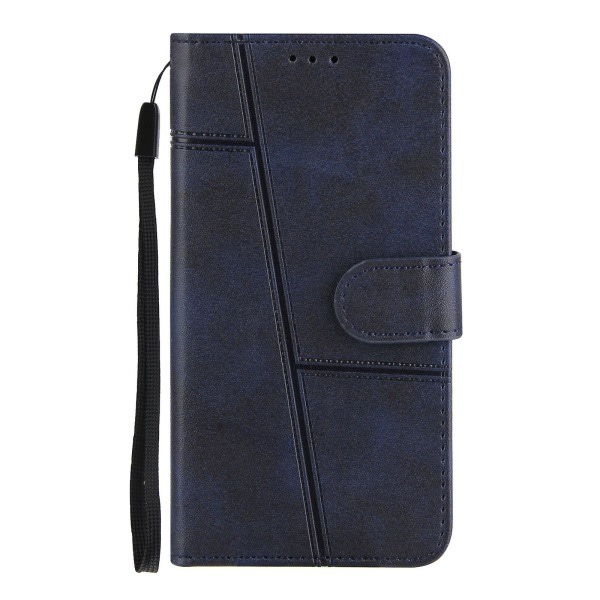 Case Iphone 12 Pro Max Cover Case Flip Magnetisk Stängning Kickstand Blue