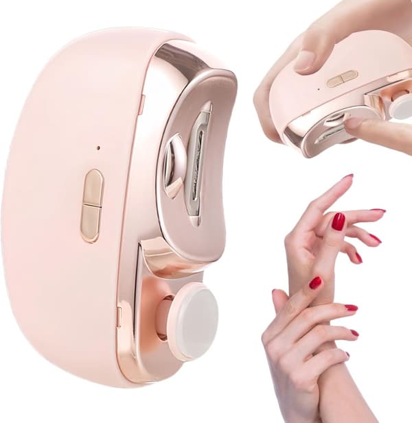 Electric Nail Clipper - 2026 Improved 2-in-1 Automatic Electric Nail Clipper and Trimmer