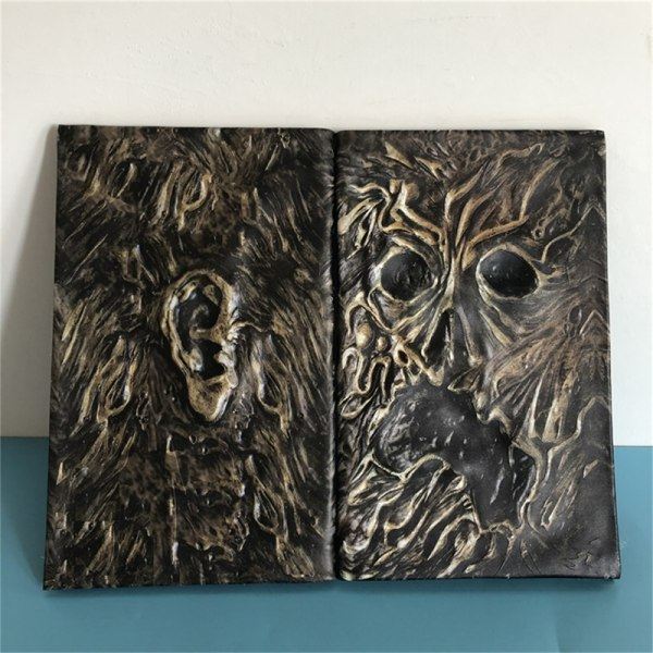 Necronomicon Mørk Magisk Bog Dæmon Ond Død Bog Alter Ceremoniel Fladt Cover En Størrelse