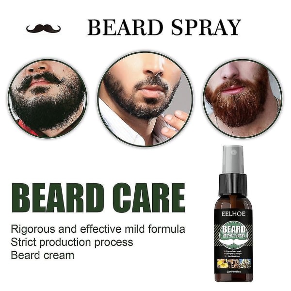 30 ml Men Natural Plant Beard Growth Spray