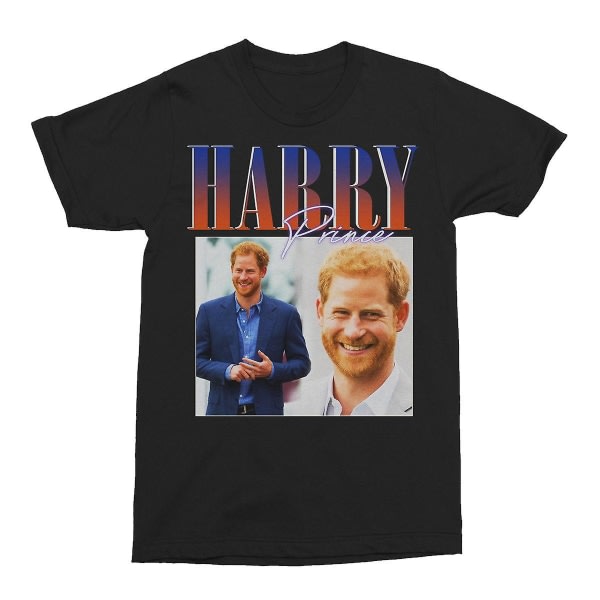 Prince harry t-shirt Sort Xxl