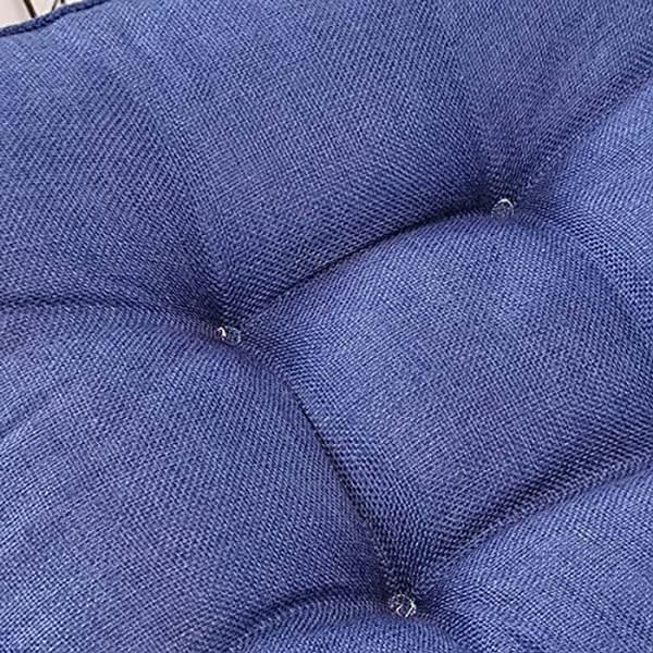 Stolhynde Blød Vaskbar Bomuld Polyester til Spisestue Have Kontor Terrasse Brun 45x45 cm