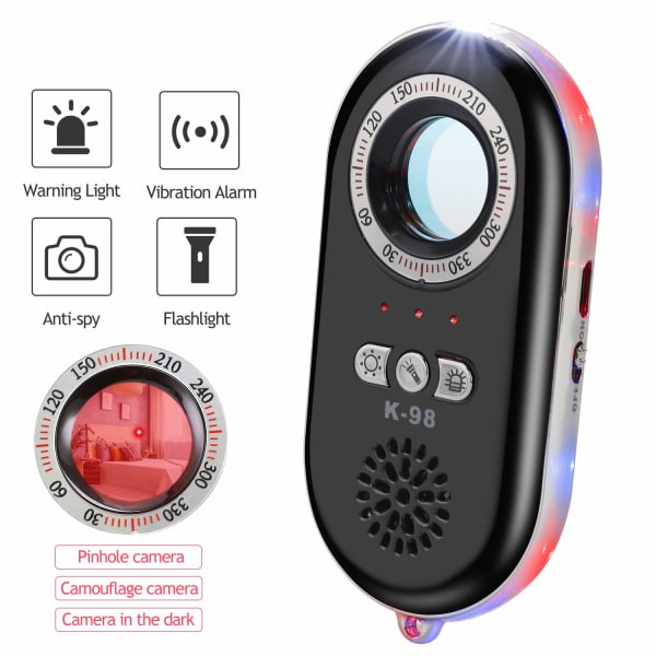 Dold kamera laserdetektor spionkamera finder antenne
