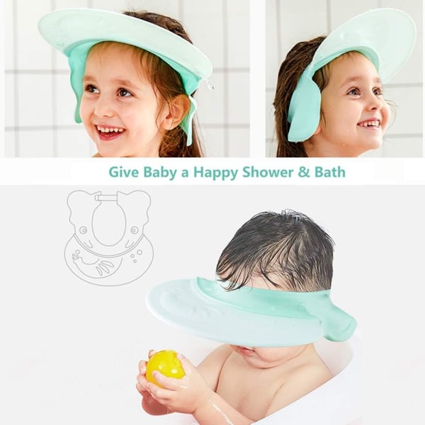 CDQ Justerbar baby shower - For hårtvätt og schamponering - For småbørn og voksne - For at undgå at vand kommer i øjnene