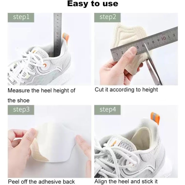 Hælbeskyttelse for skor som er for store, sulbeskyttelse for sneakers häl CDQ