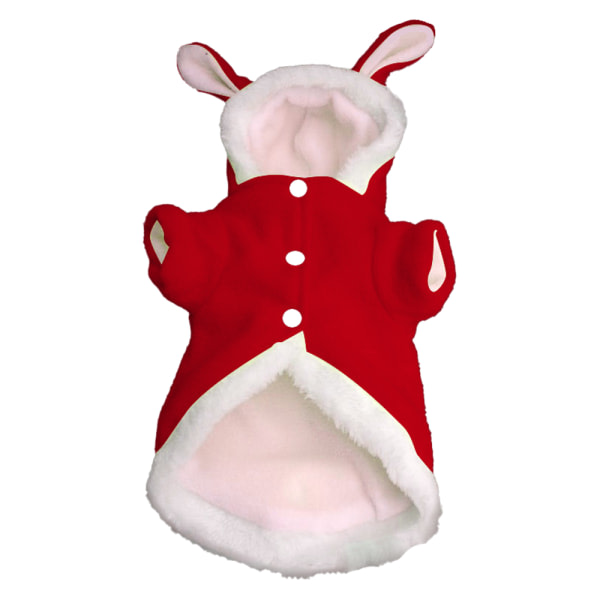 CDQ Pet Hoodie Cat Rabbit Outfit med Bunny Ears Söt tröja
