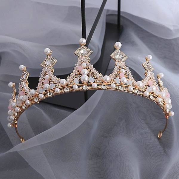 Rhinestone Princess Pannband - Crystal Bridal Tiara För Födelsedag Cosplay Kostymer Håraccessoarer