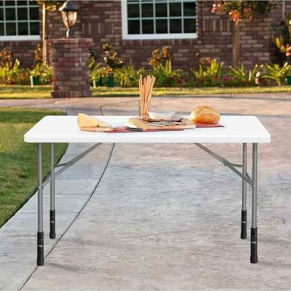 Set med 4 bordsbensförlängningar för fällbara bord och raka ben, justerbara hopfällbara benhöjare, för höjd (19,8 cm)