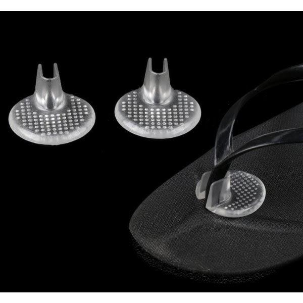 5 par halkfria silikon sandal tåskydd Kuddar sandal flip-flop tåskydd, klara