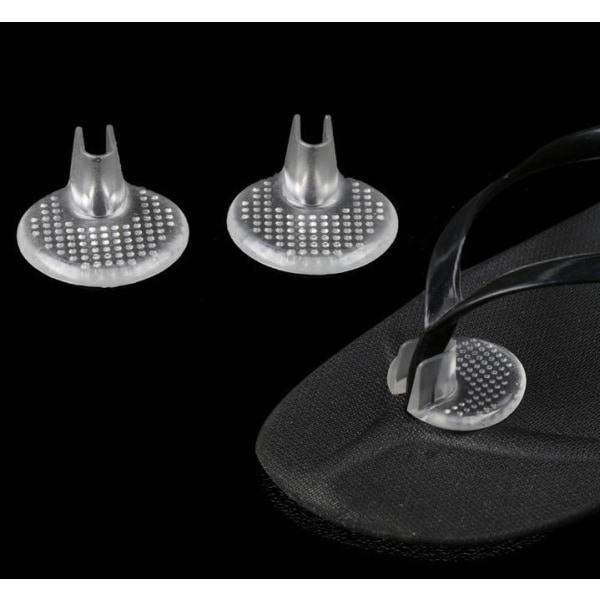 5 par halkfrie silikon sandal tåbeskyttere Puter sandal flip-flop tåbeskyttere, klare