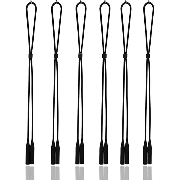 Glasögonrem Glasögonhållare 6-pack med glasögonrengöringsduk. Justerbar zdq