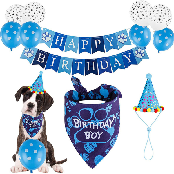 CDQ TCBOYING Koiran syntymäpäiväjuhlatarvikkeet, koiran syntymäpäiväpanta lelu