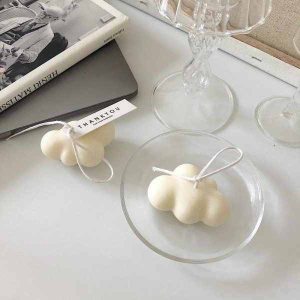 Ljusformar Ljus Stearinljus DIY Gjutformar i Silikonform BR-410 Moln