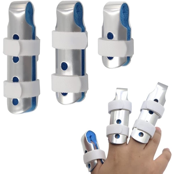 Fingerskena Fingerstøtte Tumme Lillefinger Långfinger Återanvändbar Fingerskena Udrætningsstabilisator for avhuggna fingrar Artrit smertelindring CDQ