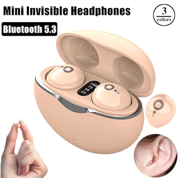 Invisible True Wireless Bluetooth hörlurar - Mini, HIFI Stereo, Brusreducering, Smart Touch, Sports Gaming, för Smartphone - Bluetooth 5.3 färg