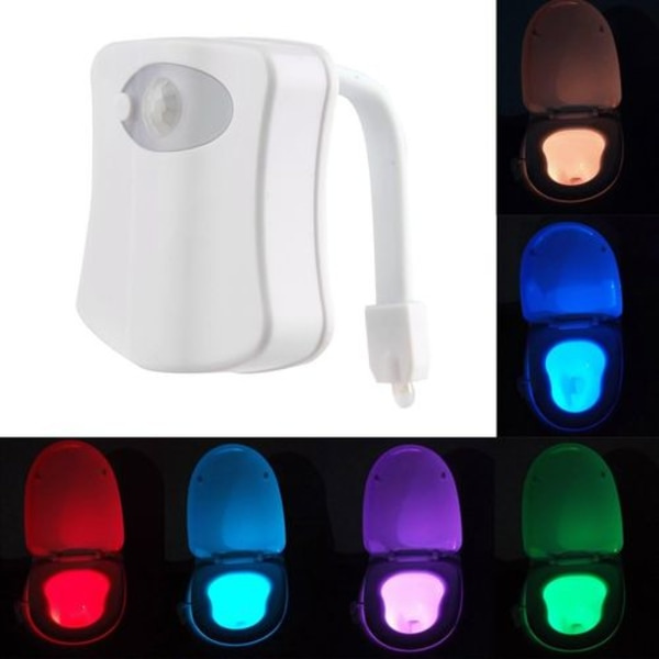 LED toalettlampa, rörelsesensor toalett nattlampa batteridriven