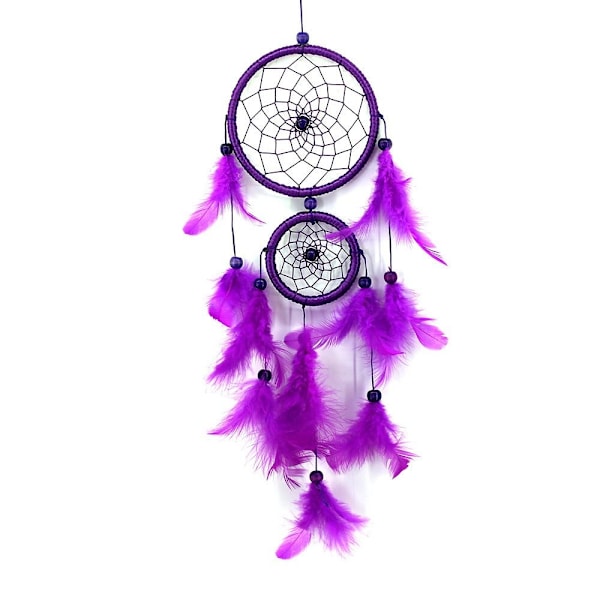 Dreamcatcher Fjäder Väv LILA purple